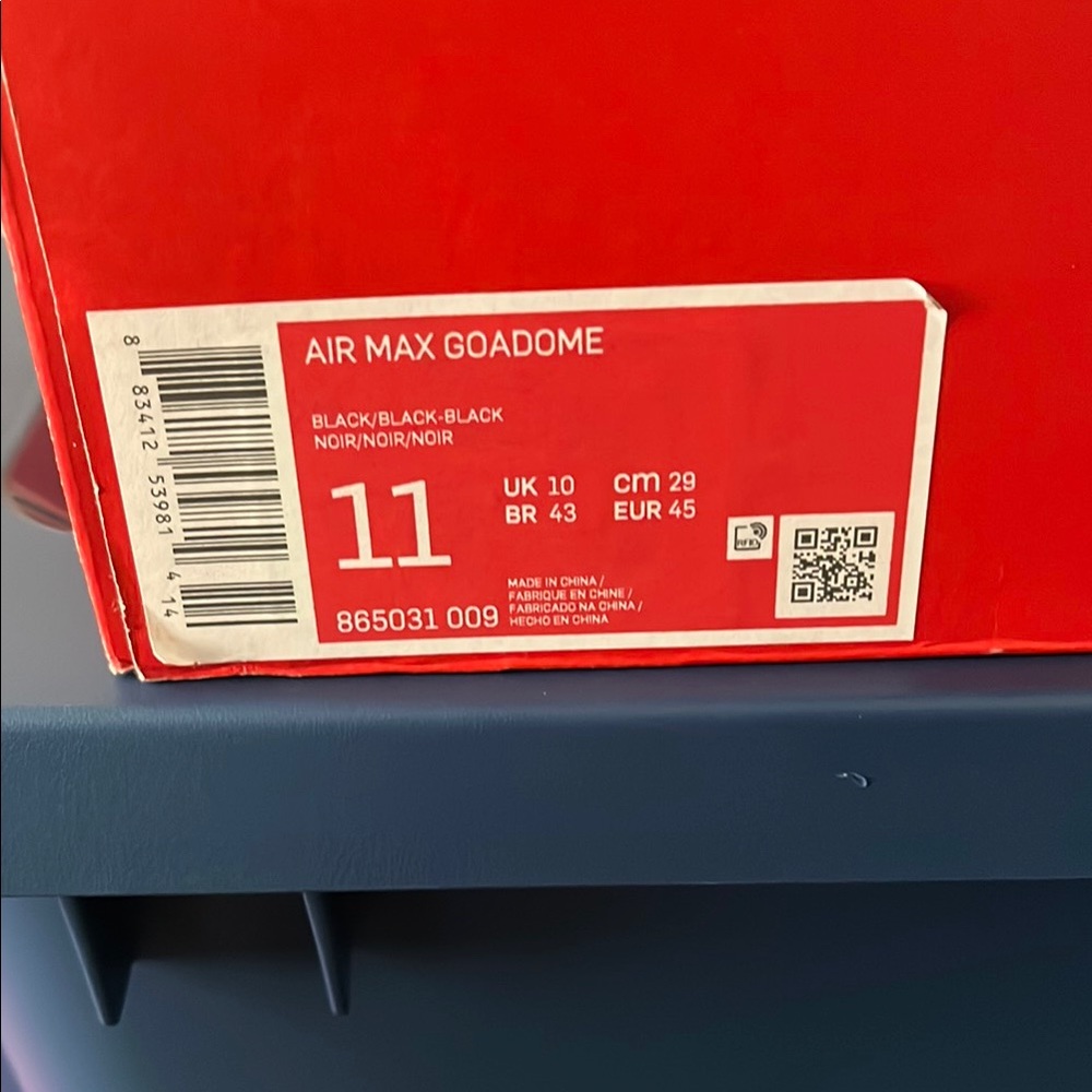 Nike Air Max Goadome in Black🔥🔥🦾